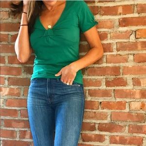 Velvet Knot-Front Tee.